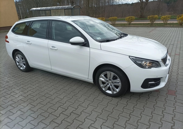 Peugeot 308 cena 47900 przebieg: 92000, rok produkcji 2017 z Leszno małe 37